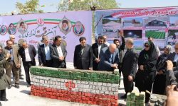آئین خشت‌گذاری مدرسه ۱۲ کلاسه در شهریار باحضور معاون استاندار تهران