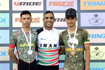 مدال طلای تایم تریل انفرادی لیگ دوچرخه سواری به رضا درویش زیدآبادی رسید